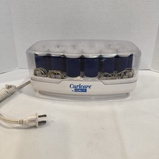 Curlcare By Conair Hot Hair Curlers 20 Flocked Velvety With Pins Vintage Tested