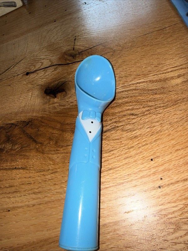 Vintage Ice Cream Scoop Blue Bowtie Tuxedo Groom Gift Novelty As-is Baby Boy