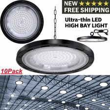 10 Pack 500W UFO Led High Bay Light Commercial Industrial Factory Led Shop Light