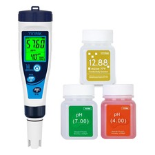 YINMIK Salt Meter for Pools  pH Meter,Digital 5 in 1 Salinity Meter