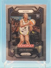 2024 Monopoly Prizm WNBA Jaelyn Brown Rookie RC Dallas Wings #15