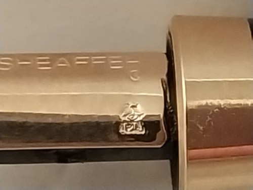 Penna stilografica vintage Sheaffer nera opaca rossa scatola punto bianco leggi descrizione - Foto 14 di 16