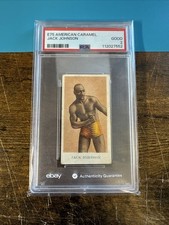 1909-1910 E75 American Caramel Boxing Jack Johnson PSA 2 Good HOF