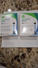 One Touch Ultra Test Strips 2 boxes of 100 CT Free Shipping Exp 4/30/27. Sealed