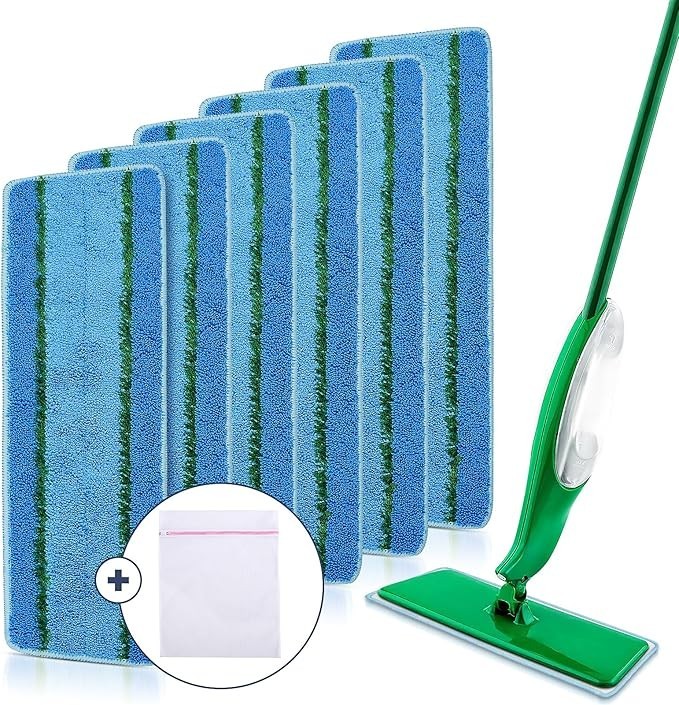 6 Pack Upgraded Refill Pad for Libman Freedom Spray Mop Wash