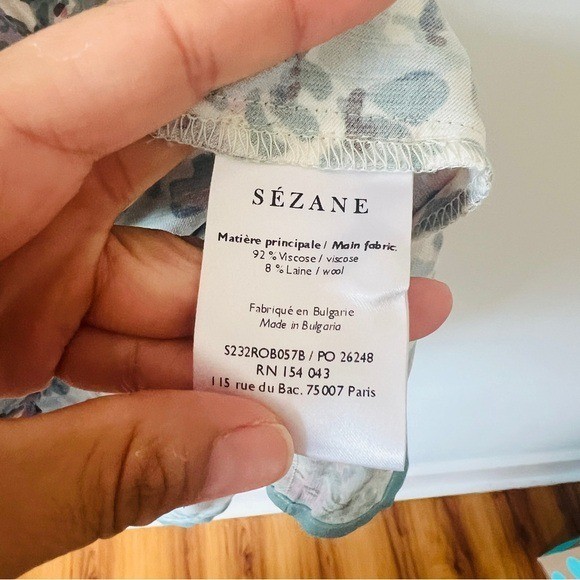 New Sezane Boheme Floral Print Women's Dress Size 2 image 7