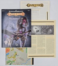 The Shadow Elves Dungeons & Dragons Gazetteer GAZ13 #9287 with MAP - TSR D&D RPG