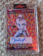 Rick Mirer 2025 Leaf Eclectic Signature   PURPLE Sparkles Auto 1/1 Seahawks