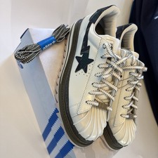 Size 11.5- CLOT x BAPE x adidas Superstar Off...