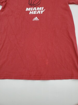 adidas アディダスNBA MIAMI Tシャツ レッド　 サイズM RARE VINTAGE ! Tim Hardaway Adidas Miami Heat home nba