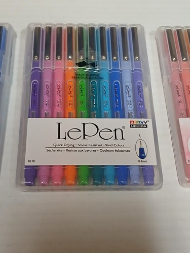 3 @ Marvy Uchida Le Pen pastello luminoso NeIon arte scura penne supporto pieghevole custodia 0,3 mm - Foto 3 di 4