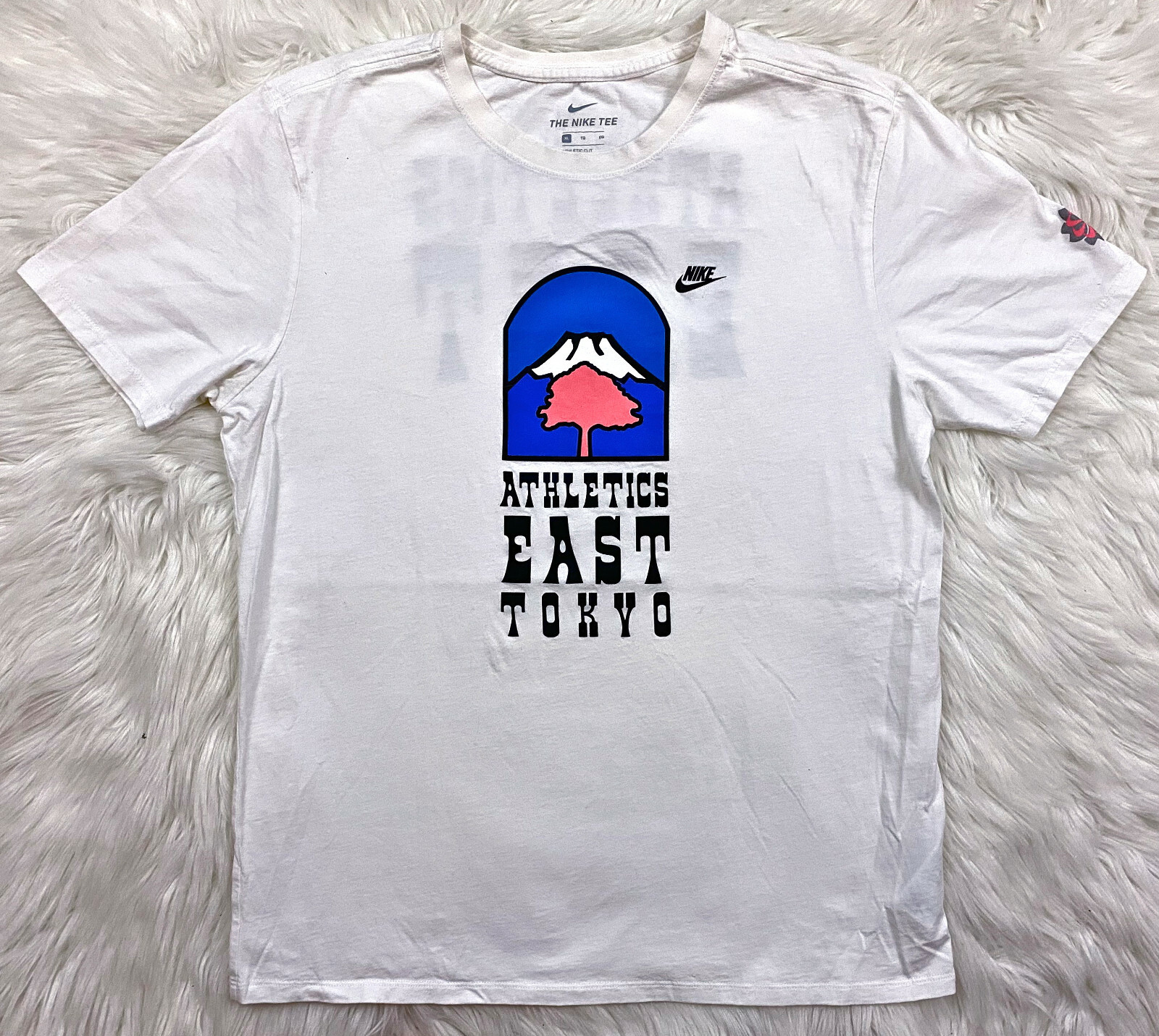 Nike Athletics East Tokyo Mount Fuji T Shirt Japan Release Pinwheel Mens S Rare Ebay