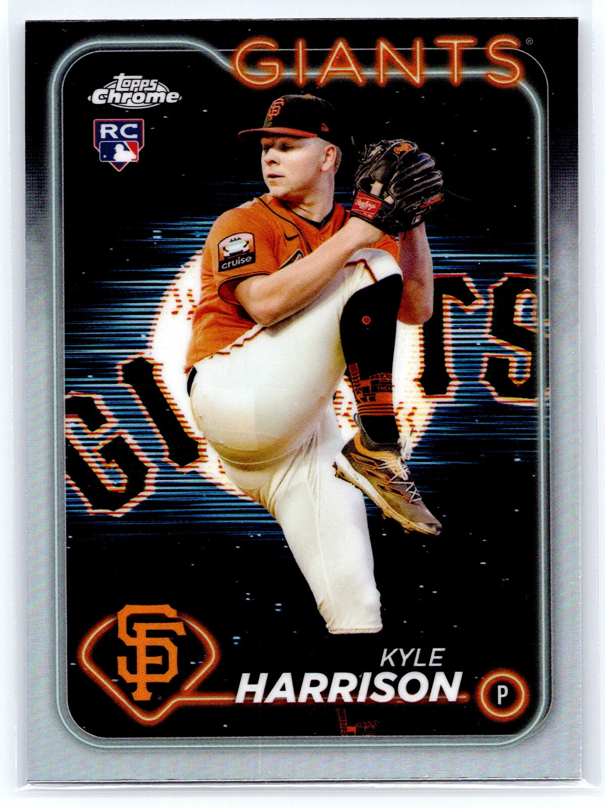 2024 Topps Chrome LIGHTBOARD LOGO SP #191 Kyle Harrison (RC) - Giants