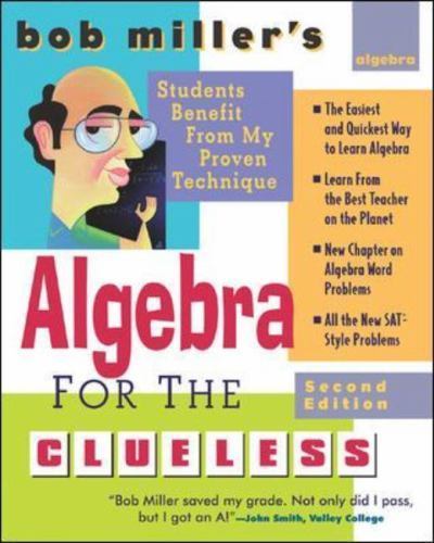 Bob Miller's Algebra for the Clueless by Bob Miller 9780071473668  Brand New #C8 - Imagen 1 de 1