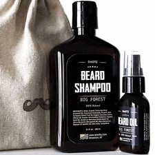 Big Forest Beard Care Kit: Beard Shampoo & Beard Oil - Promotes Beard Growth