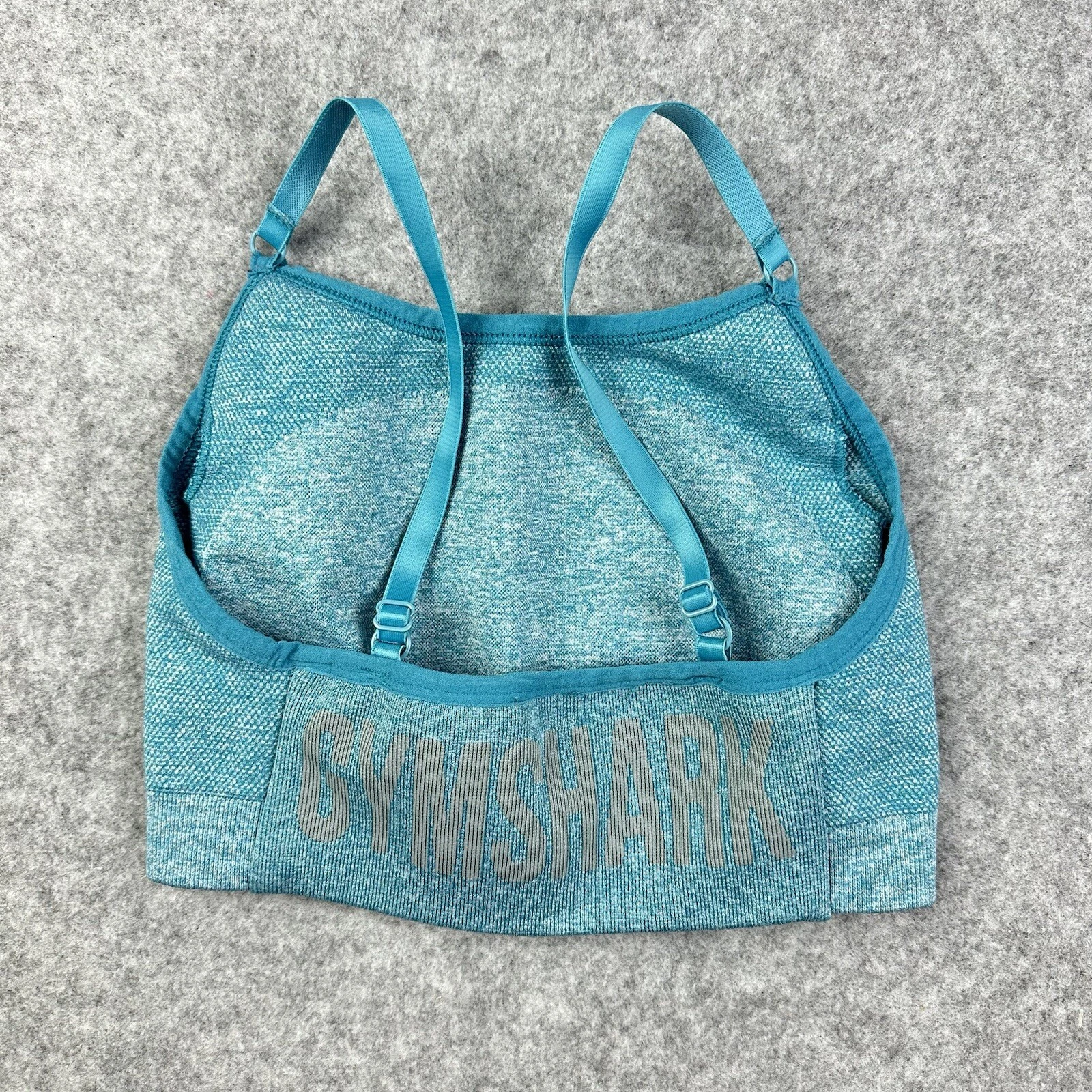 gymshark flex strappy logo training workout tank-bra