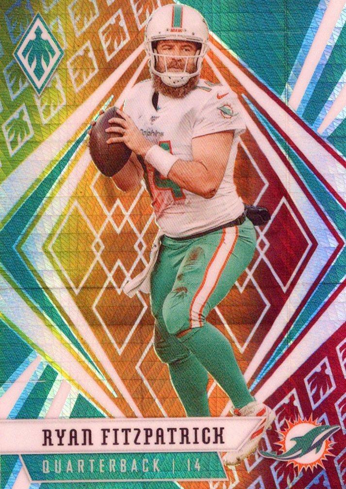 2020 Panini Phoenix Fire Burst # 92 Ryan Fitzpatrick Miami Dolphins