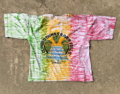 vintage JAMAICA T SHIRT reggae OCHO RIOS oversized RASTA boxy 80's fit SEEN!