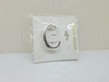 Letter "C" Initial Fashion Brooch Pin Lapel Pin Silver Tone