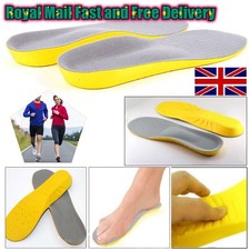 Memory Foam Orthopaedic Unisex Shoe Insoles Pads Trainer Foot Feet Comfort Heel