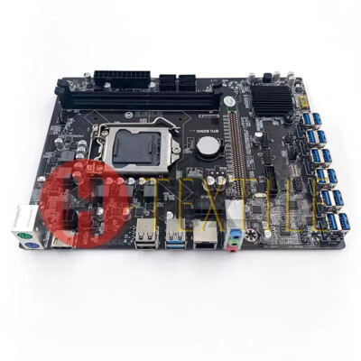 Mining Motherboard B250C 12 USB 3.0 to PCI-E16X Graphics Card LGA 1151 DDR4 SATA
