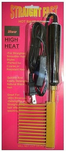 Hot Comb Pressing Comb Hair Straightener Rake Comb by Straight Fast - Picture 1 of 3