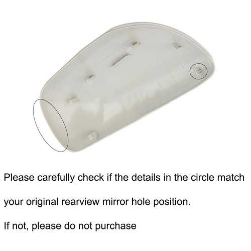For Toyota Yaris 2007-2013 Left Driver Side Wing Door Mirror Cover Cap Unpainted - Picture 8 of 8