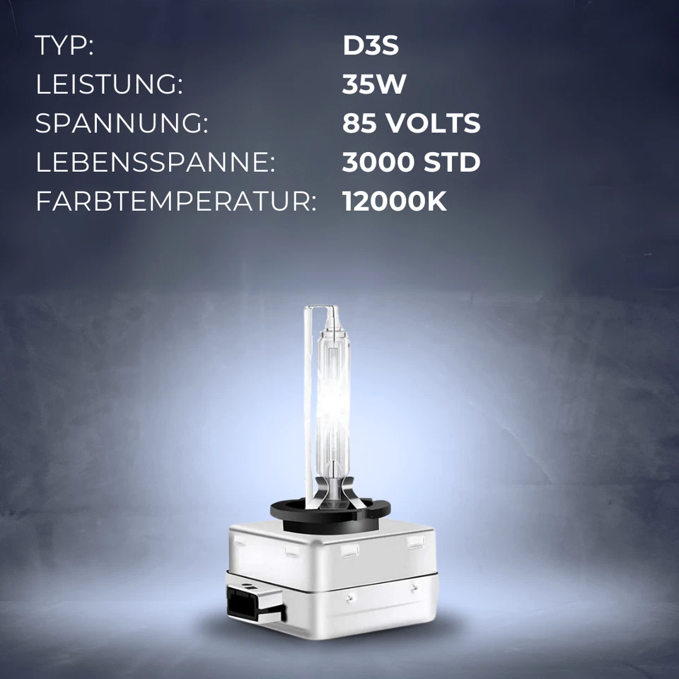 2xOriginal SuperVision D3S 12000K Xenon Brenner Lampe Licht Scheinwerfer Audi VW - Bild 4 von 4
