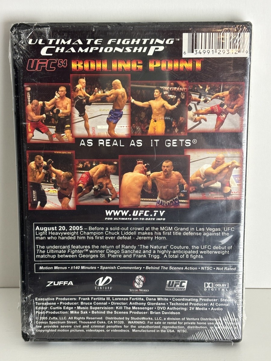 UFC 54 (DVD, 2005) Sealed 634991293129| eBay