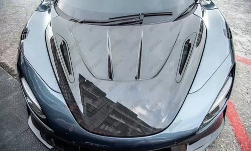 Gloss/Forged/Carbon Fiber Front Hood Panel Bonnet Cover For Mclaren 720S 2017-23 - Picture 10 of 29