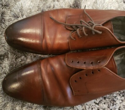 Suit Supply Men’s Dark Brown Leather Oxfords Dress Shoes Size 45 EU / 11 US Suitsupply Men main image 2