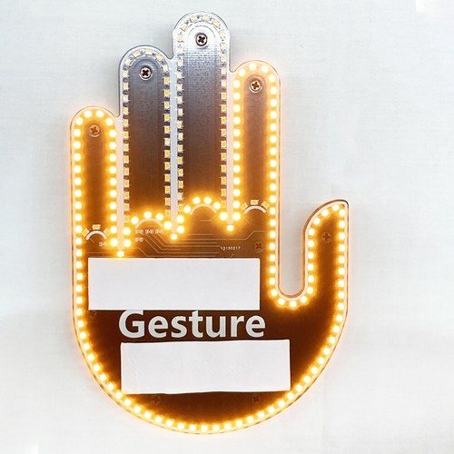 Finger Middle Sign Car Light for Hand You LED Pack Thank Truck Style Mini Tiny - Picture 14 of 16