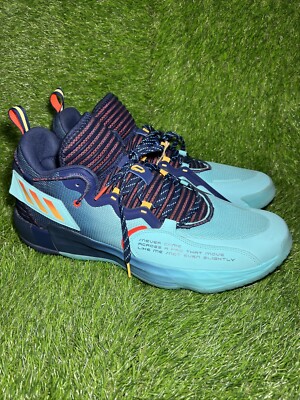 dame 7 blue shoes