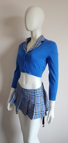 Dolls Kill Trickz N' Treatz Ladies Just For Jocks Schoolgirl Costume Size M New - Picture 4 of 10