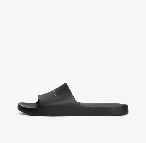 Tommy Hilfiger Deslizadores Negro Logo UK8-9 Contorneado Confort Viaje Playa Piscina £47 - Imagen 5 de 9