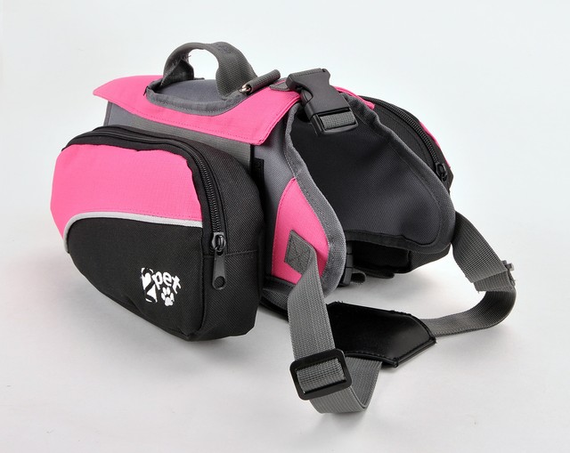 pink dog backpack