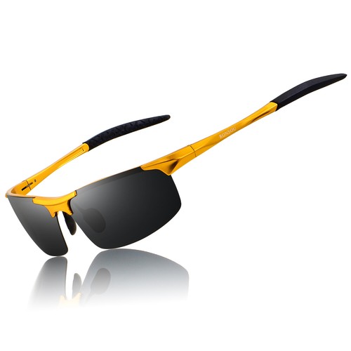 RONSOU Men Sport Al-Mg Polarized Sunglasses Unbreakable For Driving Fishing Golf - Picture 31 of 54