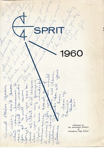 Anuario católico de escuela secundaria Providence 1960, Espirit, Burbank, California - Imagen 2 de 15