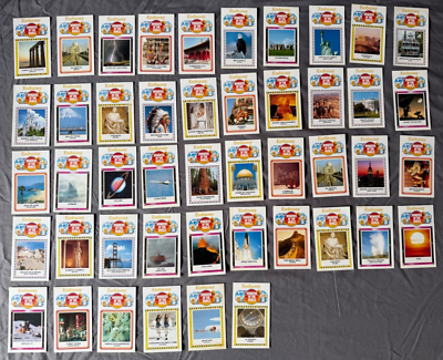 Embassy Cigarette Cards 'WONDERS OF THE WORLD' (46x cards - NO DUPLICATES)  1986