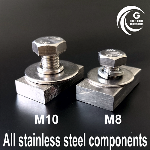 Fastener bolt nut kit for Rhino Platform Roof Rack stainless steel M10X8 - Bild 6 von 6
