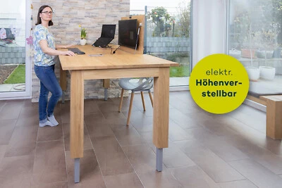 Ein Esstisch der zum höhenverstellbaren Schreibtisch wird eat & work move - Bild 1 von 4