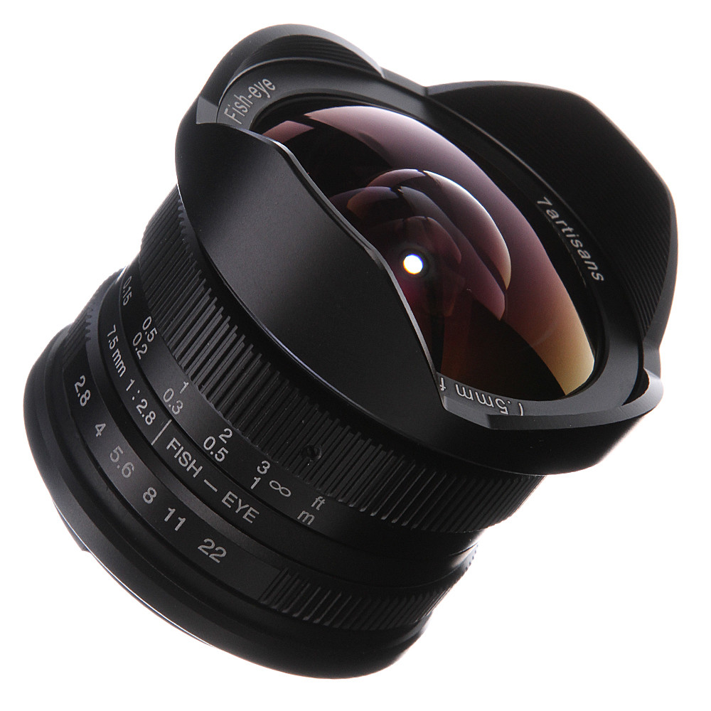7artisans 7.5mm F2.8 Manual Focus Wide Angle Fisheye Lens for EOS 