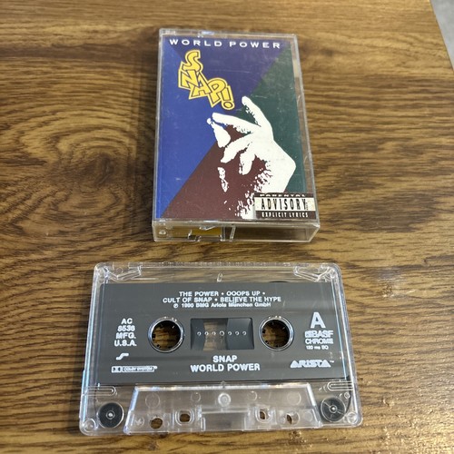 Snap! World Power Cassette {PA} AC-8536 1990 Arista - Picture 1 of 3