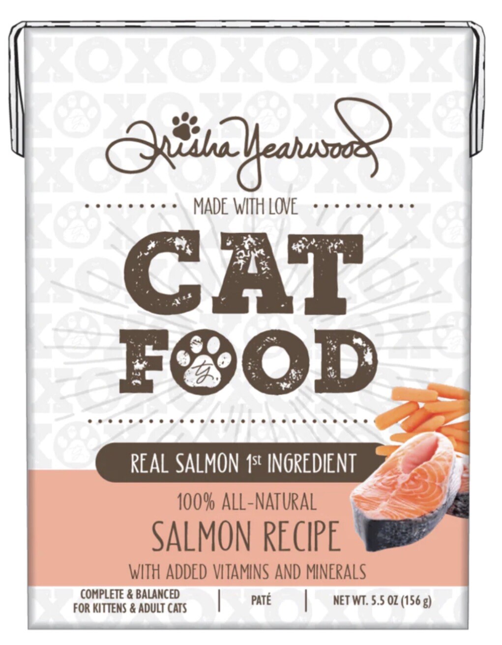 10X Trisha Yearwood Cat Food Salmon Pate 100 Natural 5.5oz New BB1/25
