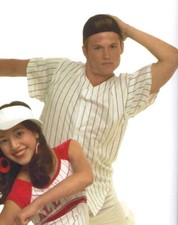 Adult Large Mens Boys Baseball Shirt Dance Costume