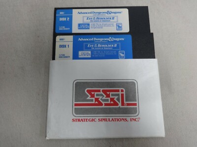 AD&D: Eye Of The Beholder 2 Vintage PC 5.25 Floppy Disk Only Free Ship
