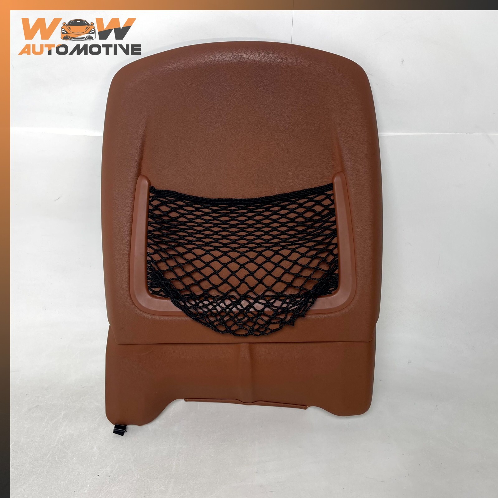 14-17 MASERATI GHIBLI FRONT LEFT DRIVER SIDE SEAT BACK COVER BROWN OEM