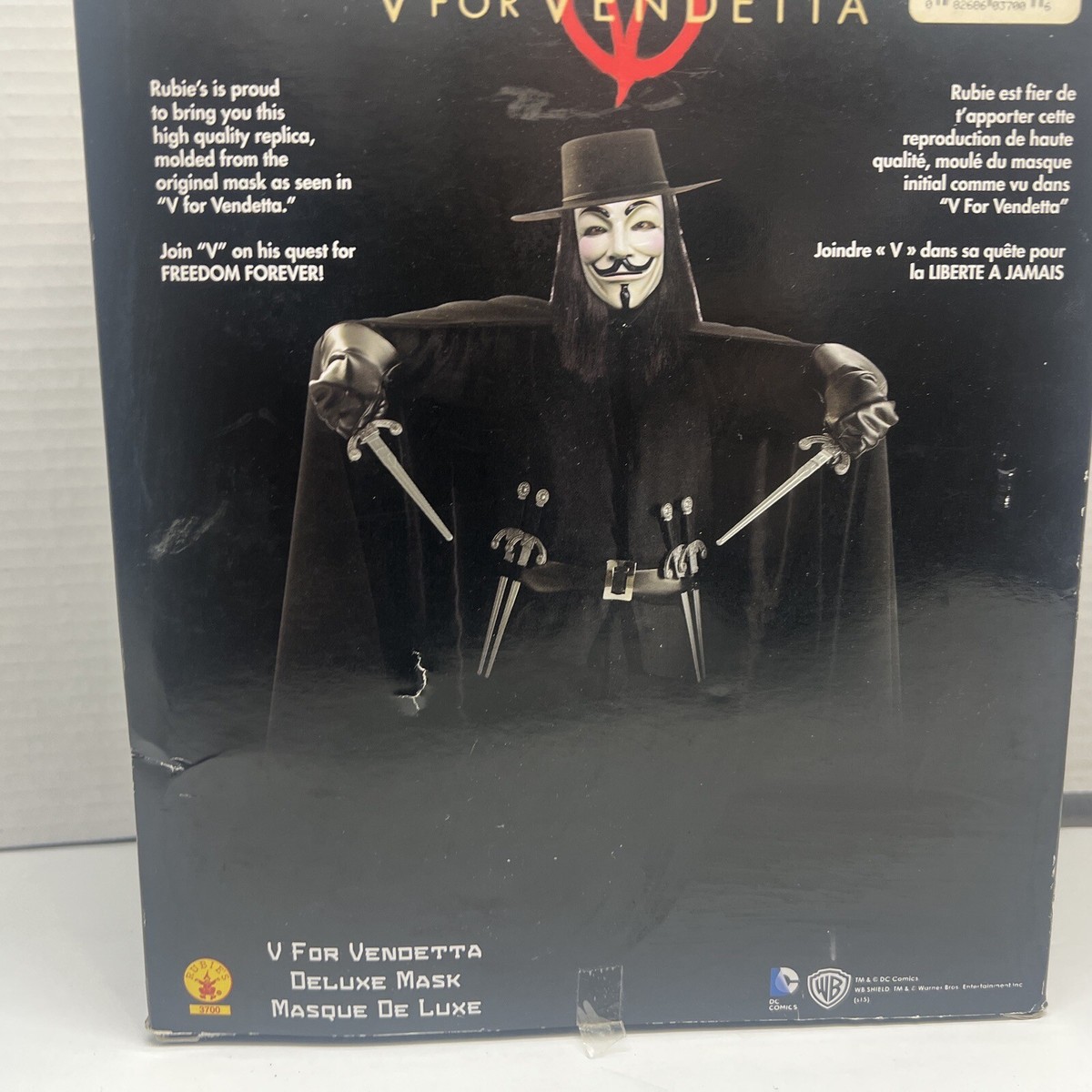 Replica V for Vendetta Mask Deluxe Edition Masque De Luxe