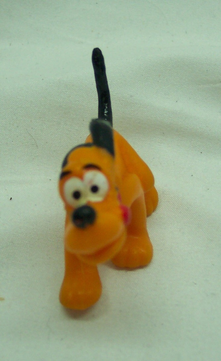 Vintage Walt Disney PLUTO DOG Plastic Toy Figure 1980's Mickey and