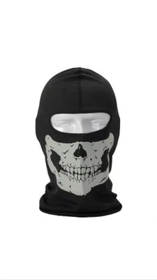 Biker Balaclava Skull Halloween Motorbike Helmet Mask 100% Cotton Only £1.99